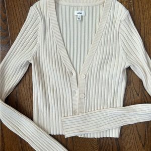 Aerie ribbed cardigan sweater